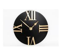 Horloge murale design Eva - Diam. 30,5 cm - Noir et or