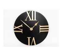 Heart of the home - Horloge murale design Eva - Diam. 30,5 cm - Noir et or Noir G