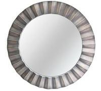 Heart of the home - Miroir rond en métal design Flora - Diam. 80 cm - Gris/Taupe - Flora Gris G