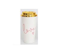 Heart of the home - Mug de transport design Mandala - 450 ml - Rose