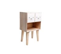Heart of the home - Table de nuit enfant Ourson - L. 40 x H. 66 cm - Blanc - Ourson