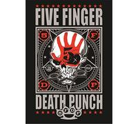 Heart Rock Five Finger Death Punch Poster Punchagram Drapeau Textile Officiel 75 cm x 110 cm