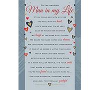 Heartfelt Wishes C80695 Carte d'anniversaire sentimentale Homme dans ma vie 22,9 x 15,2 cm