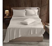 Hearth & Harbor Parure de lit 6 pièces à Poches très Profondes - Convient aux Matelas de 45,7 à 61 cm de Profondeur, draps à Poches très Profondes - Draps pour très Grand lit - Lin
