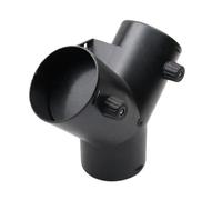 Heater Air Duct Splitter - Y Shape Connector For Auto Ventilation Pipes | ABS Synthetic With Tight Seal Joint, 75mm Airflow Adapter, For Pickup, Truck, Interior Heating, Temperature Balance