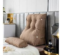 HEATHE Coussin de Lecture Compensé,Oreiller de Lecture Triangulaire,Tête De Lit Coussin Soutien Lombaire,Oreiller de Soutien Lombaire pour la Lecture ou Le Travail au lit