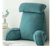 HEATHE Coussin de Lecture,Lecture Coussin de Salon,avec Accoudoirs,avec têtière,avec Zipper Et Pockets Oreillers De Lecture,pour canapé,lit,Bureau Coussin