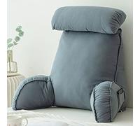 HEATHE Coussin de Lecture,Lecture Coussin de Salon,avec Accoudoirs,avec têtière,avec Zipper Et Pockets Oreillers De Lecture,pour canapé,lit,Bureau Coussin