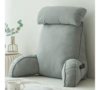 HEATHE Oreiller De Lecture avec Accoudoirs,Grand Lit Dossier Coussin,avec Repose Nuque,pour Le Soutien du Dos et du Cou Pendant la Lecture - 75×40×50cm/29.5×15.75×19.7″