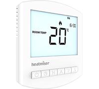 Heatmiser Slimline RF V3 Thermostat programmable sans fil pour une utilisation avec un récepteur Heatmiser RF Switch ou un centre de câblage UH8-RF (non inclus)