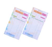 HEATSHAKING 28 Feuilles Recharges pour Planificateur Budgétaire A6 en Papier 6 Trous Surface D'écriture Lisse pour Usage Quotidien ou Voyage Pratique et Portable