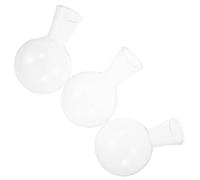 HEATSHAKING 3pièces Vase Soliflore Verre Transparent pour Plantes Intérieur Décor Hydroponique Minimaliste et Accessoire Élégant pour Maison et Bureau
