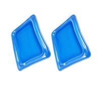 HEATSHAKING Bar Gonflable à Glace 2PCS en PVC Bleu, Grande Capacité, Flottant, Décor de Fête Tropicale pour Piscine et Plage