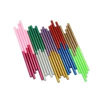 HEATSHAKING Bâtons de Colle Thermofusible Pailletés en Eva 10 Couleurs Mini 50 Adhérence Forte et Séchage Rapide pour Travaux Manuels et Bureau