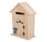 HEATSHAKING Boîte aux Lettres Murale de Sécurité en Bois avec Serrure, Style Vintage pour Entrée Extérieure, Rangement Compact pour Documents et Bibelots, Design Maison