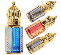 HEATSHAKING Flacon de Parfum Élégant en Verre 6ml Rechargeable Bouchon en Alliage, Décoratif et Pratique pour Usage Personnel et Voyages
