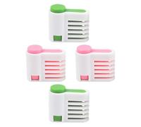HEATSHAKING Guide Coupe 4pcs en Pp Cuisine Maison et Contrôle Précis de L'épaisseur et Nivellement Sécurisé des Tranches Gâteau