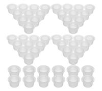 HEATSHAKING Lot de 200 Bouchons en Plastique pour Bouteilles Aromathérapie, Bouchons Ronds 28 Dents Joint Souple, Prévention de L'évaporation, Facile à Remplacer, pour Bureaux et Salons