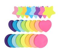 HEATSHAKING Notes Autocollantes Colorées en Papier pour Garçon et Filles et Enseignants, Forme Cœur ou Étoile, Adhésif Repositionnable, pour Bureau et Salle de Classe