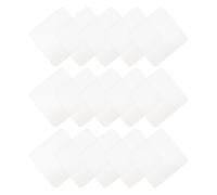 HEATSHAKING Pastilles Adhésives Antidérapantes en Gel Blanc pour Tapis, 15pcs, Faciles à Nettoyer et Lavables, pour Maison et Bureau