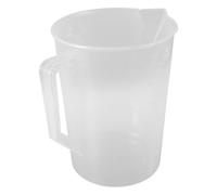 HEATSHAKING Pichet Gradué Plastique 3000 Ml Large Ouverture, Robuste et Facile à Nettoyer, pour Mesurer Liquides en Laboratoire Cuisine