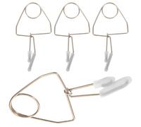 HEATSHAKING Pince de Réparation pour Flûte en Acier Inoxydable Argenté, Légère et Portable, Lot de 4 Pièces pour Remplacement et Entretien Professionnel des Tampons