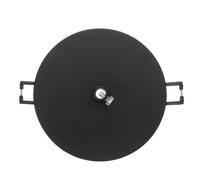 HEATSHAKING Rosace de Plafond Ronde Ajustement Encastré sans Couture pour Spots Encastrés en Métal Noir Support Sécurisé Style Moderne Minimaliste et Suspensions pour Intérieurs