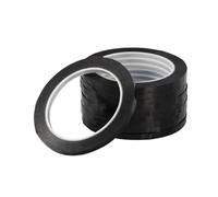 HEATSHAKING Ruban Adhésif Noir Pet 10 Rouleaux de 6mm X 66m pour Tableau Blanc Autocollant, Coupable Longueur, Adapté pour Graphes et Surfaces Plastiques
