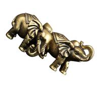 HEATSHAKING Statues d'éléphants en Laiton Vintage 2pcs décoration de Bureau Ornement pour Bureaux et centres commerciaux