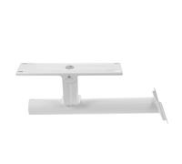 HEATSHAKING Support de Panneau Solaire pour Lampadaire, Support de Montage Réglable Inclinable, Bras Unique, Métal, Blanc, 49x35x15cm, pour Poteau de Lampadaire et Panneaux Solaires,