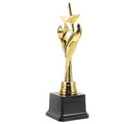 HEATSHAKING Trophée pour Garçon et Filles en Plastique Abs Or Surface Lisse et Longue Durée, Coupe Étoile Légère pour Fête de Jeu et Compétition Enfantine