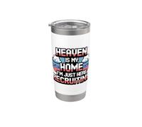 Heaven Is My Home I'm Just Here Recruiting Gobelet isotherme en acier inoxydable double paroi