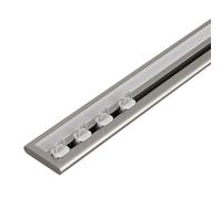 Heavy Du ain Rail de plafond - Rail coulissant fin en alliage d'aluminium de 8,2 m avec raccords à rainures pour une utilisation lisse, idéal pour la maison et le bureau, installation facile