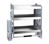 Heavy Du Armoire à tirer vers le bas - Système d'étagère de cuisine peu encombrant pour cabi, bars, cafés et salles de sport, capacité de charge de 20 kg, accès et design faciles