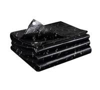 Heavy-Du Bâche Imperméable 140x230cm - Bâche indéchirable pour bois, piscine, tpoline, voiture - Bâche de protection extérieure noire contre le soleil, la pluie et autres