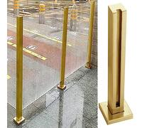 Heavy Du Balustrade Kit de balustrade carré pour intérieur et extérieur avec poteaux de 65 cm et pinces pour plates-formes Protection sûre et améliorée pour la maison et le jardin