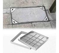 Heavy Du Couvercles de fosse septique invisibles 25 90 cm de long et 25 à 85 cm de largeur Supporte 3 tonnes Parfait pour une utilisation en extérieur et pour les solutions de drainage