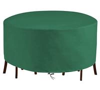 Heavy Du Housse en fourrure de jardin imperméable 200,7 x 78,7 cm en tissu de bœuf 420D coupe-vent anti-UV indéchirable pour table d'extérieur Vert résistant aux intempéries