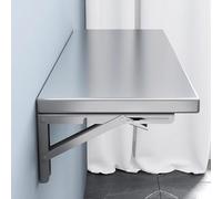Heavy Du inless Support de bureau mural pliable en acier - Économie d'espace pour la maison, le bureau, le linge (80 x 30 cm)