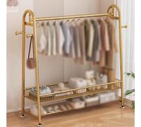 Heavy Du Porte-vêtements en métal avec barre supérieure et étagère Sto Idéal pour manteaux, jupes, chemises - Tailles : 100 cm/120 cm/150 cm