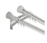 Heavy Du Rail mural en aluminium de 600 cm avec supports pour décoration d'intérieur, installation et support faciles Gris