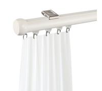 Heavy Du Système de rail de plafond en aluminium antirouille pour séparateur de pièce réglable 70 à 630 cm Épaisseur de paroi 1,50 mm Blanc 230 cm 2 x 115 cm