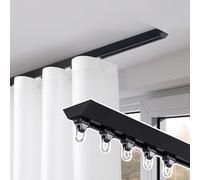Heavy Du Track System Barre polyvalente pour douche et séparation de pièce, cloison d'intimité, décoration d'intérieur et