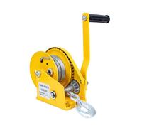 Heavy-Du Treuil manuel 816,5 kg - Cliquet 816 kg avec câble en acier et crochet pour un levage, un remorquage et une récupération faciles - Parfait pour remorques et véhicules tout-terrain