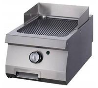 Heavy Duty Plaque de Gril - Chrome Rainuré - Simple - Prof. 70 cm - Gaz - Maxima