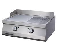 Heavy Duty Plaque de Gril - Demi-Rainuré - Double - Prof. 70 cm - Élec. - Maxima
