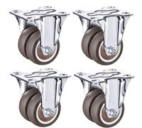 Heavy Duty Swivel Furniture Caster Wheels Double Wheel 38Mm/50Mm 4X16Mm Screws Ideal For Gardens And Hardwood Floors Smooth Mobility & Stability