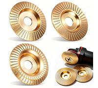 Heavy-Duty Wood Carving Disc for Angle Grinder - Tungsten Carbide Grinding & Sanding Wheel - Shaping, Carving & Stump Grinder Attachment for Woodworking