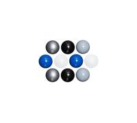 HEBEL - Lot de 10 aimants sphériques,(diamètre) 30mm capacité de suspension: env. 0,6 kg/ 600 g Couleurs assorties