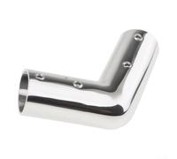 HEBEOT Connecteur coudé 2 voies en acier inoxydable 316 à 110 degrés, pour main courante de yacht de 22 mm/25 mm, raccord poli miroir de qualité marine, accessoires de garde-corps de bateau (2,2 cm)